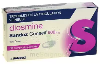 Diosmine Sandoz Conseil 600 Mg, Comprimé Pelliculé à Orléans