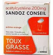 Acetylcysteine Sandoz Conseil 200 Mg Glé Solution Buvable En Sachet-dose 20sach/1g à Orléans